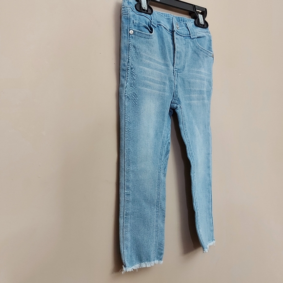 Jessica Simpson skinny leg light wash undone hem 24 month jeans - Picture 2 of 7